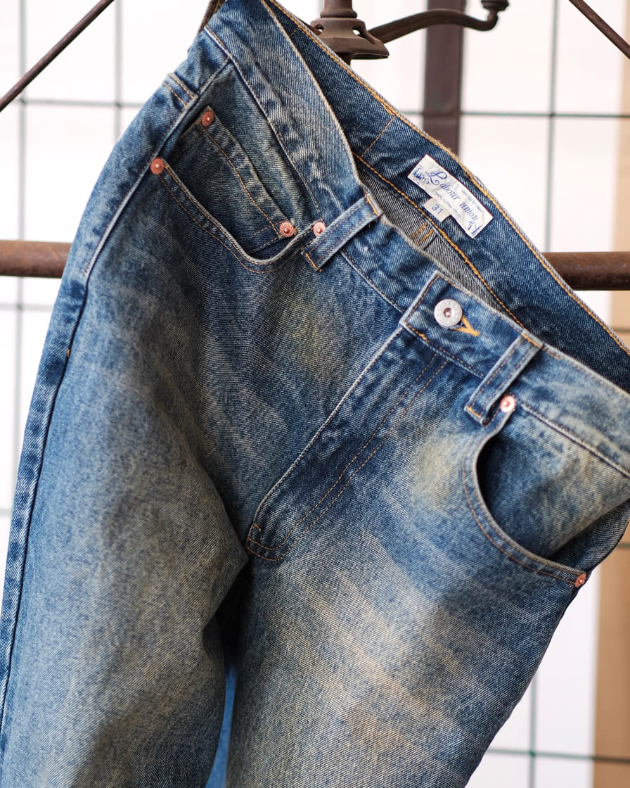 Flared Faded Jeans - Image 4
