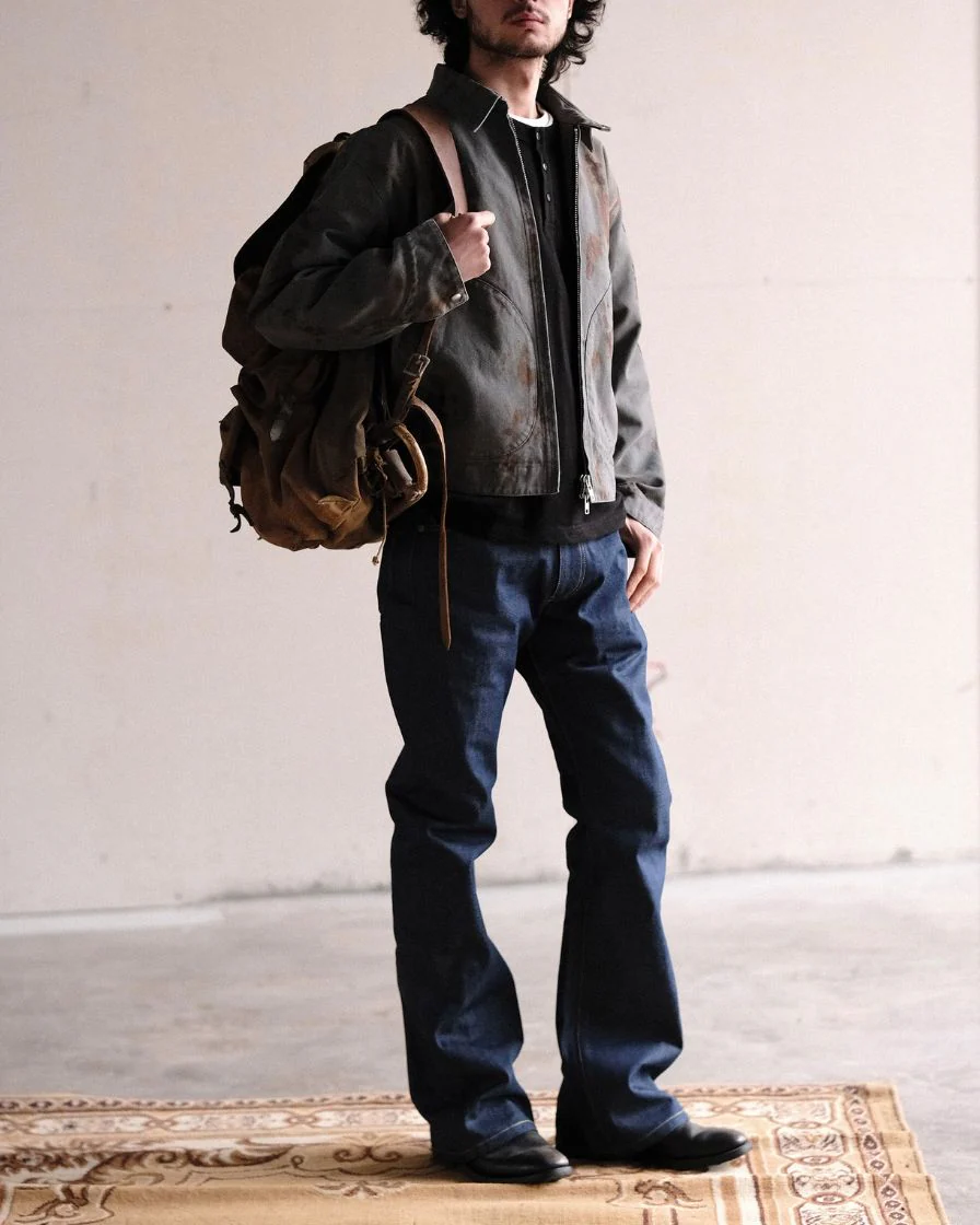 Flared Redline Selvedge Denim Jeans- 14.5oz - Image 3