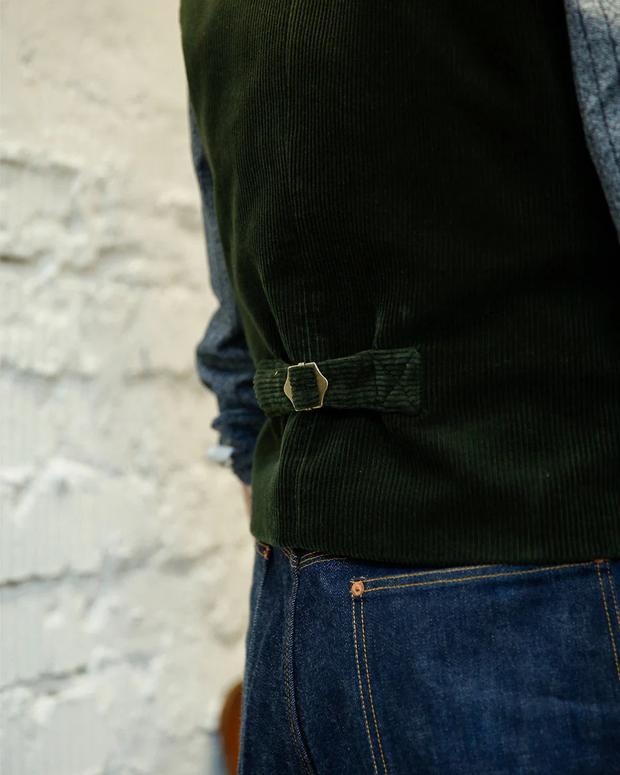 French Corduroy Workwear Waistcoat - Image 6