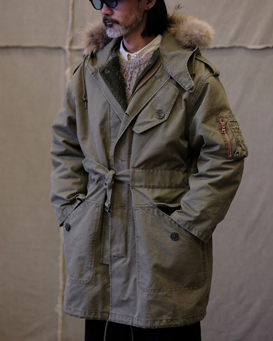 Fur-hooded Parka with Fleece Liner - Image 3