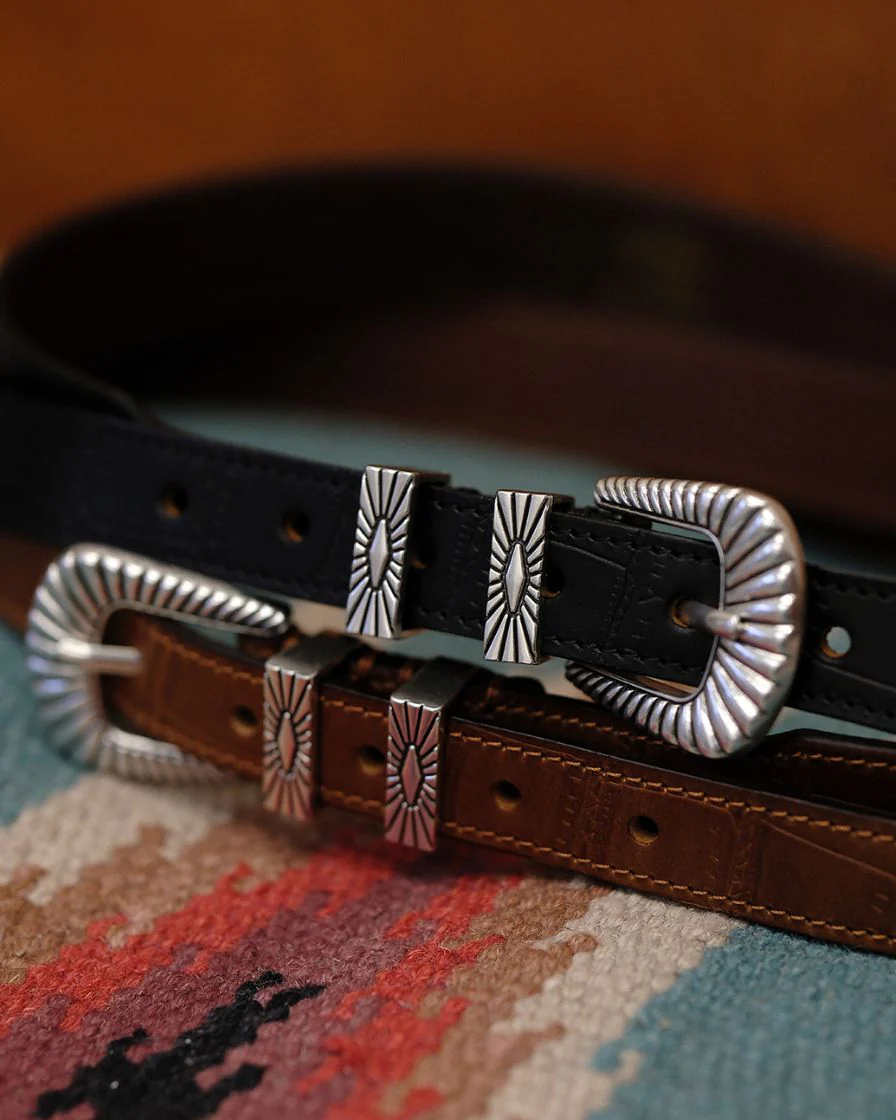 Genuine Cow Leather Ranger Belt (Four-metal-pieces Set) - Image 5