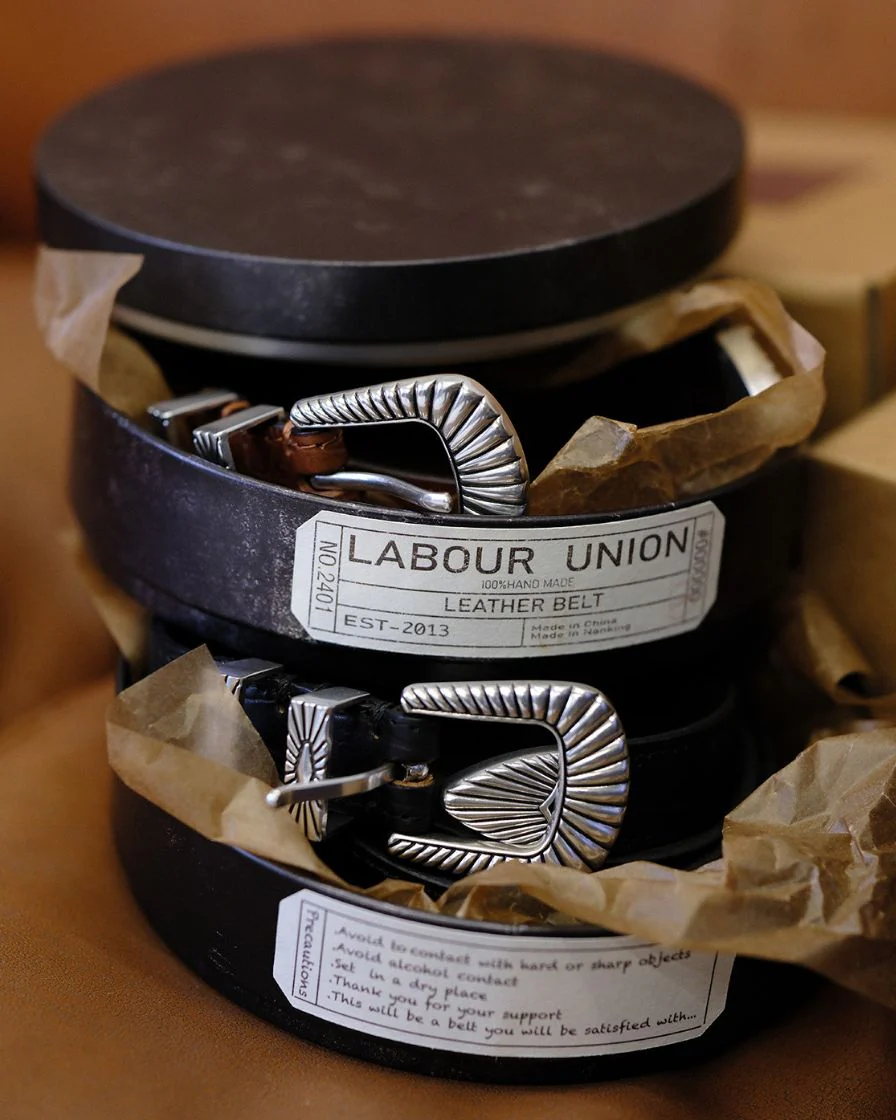 Genuine Cow Leather Ranger Belt (Four-metal-pieces Set) - Image 7