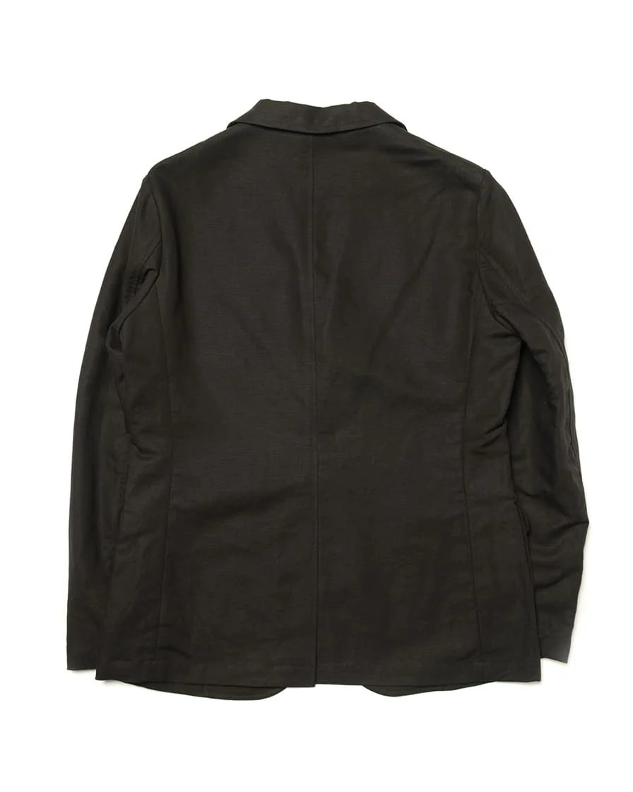 Gorge Lapel Two Button Linen Blazer - Image 11