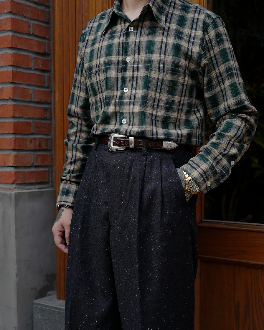 Green Plaid Shirt - Image 3