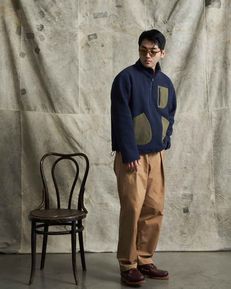 Half-zip Fleece Pullover Sweatshirts - Image 3