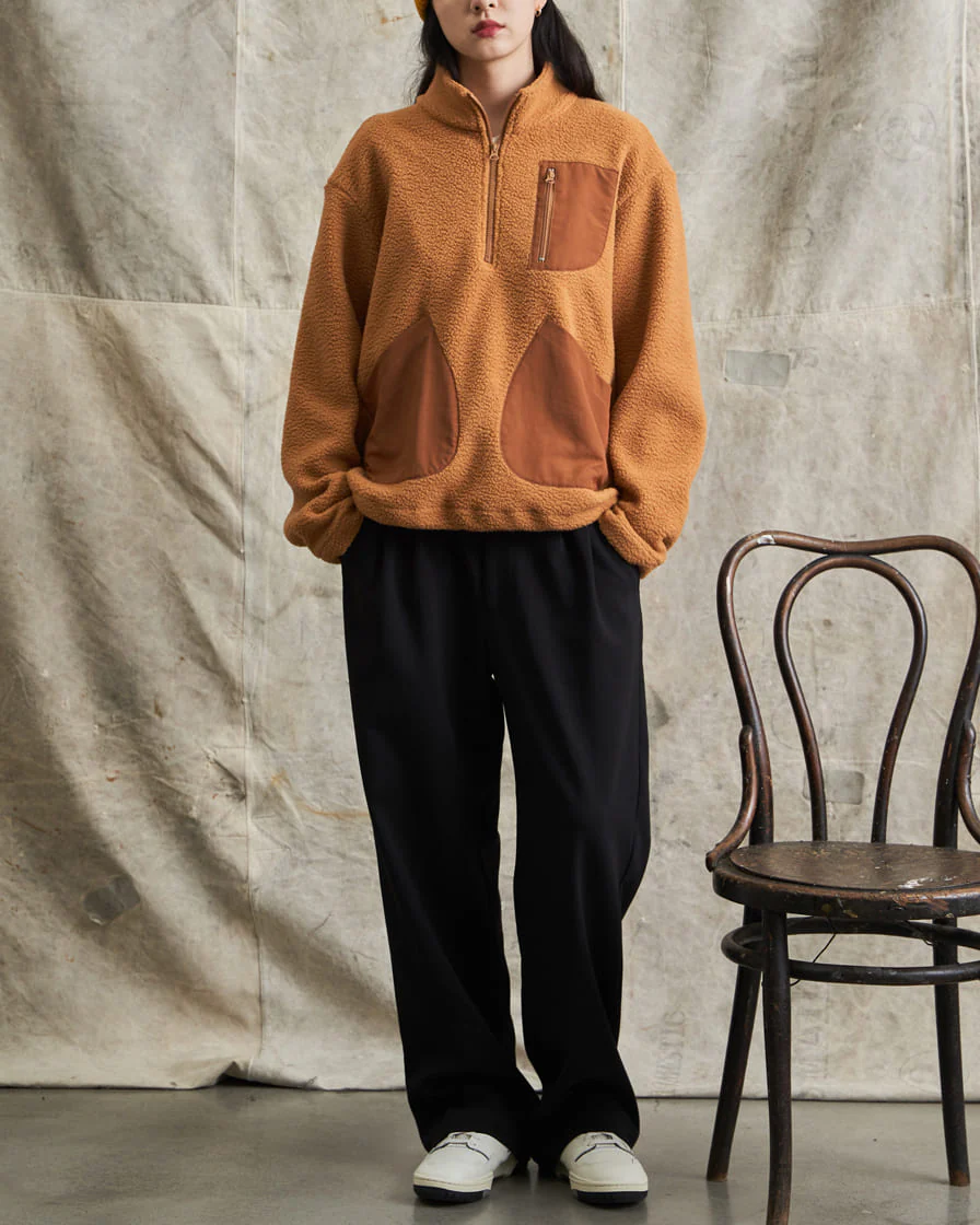 Half-zip Fleece Pullover Sweatshirts - Image 5