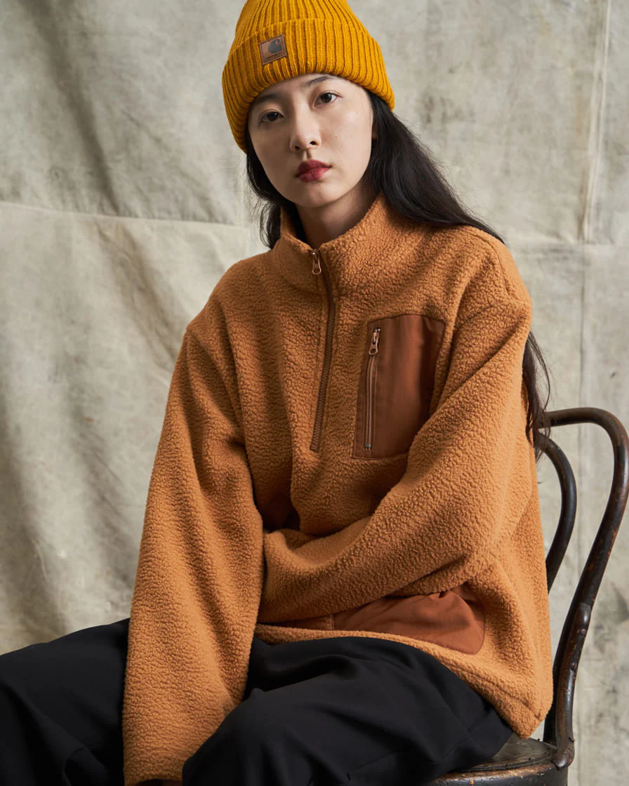 Half-zip Fleece Pullover Sweatshirts - Image 6
