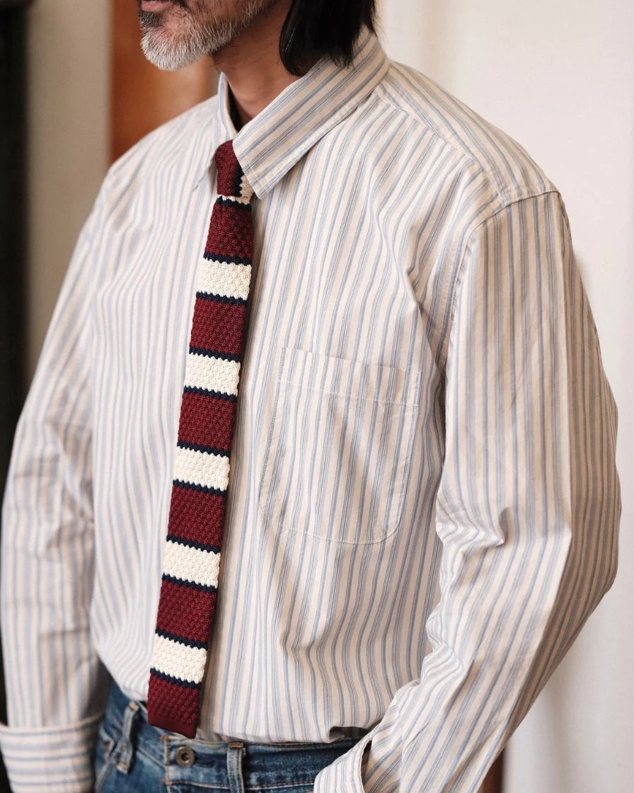Ivy Striped Knitting Tie - Image 4