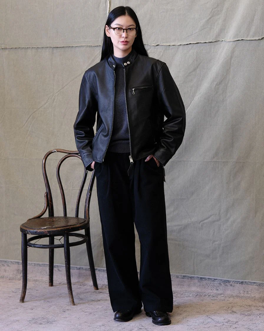 j100 racer leather jacket - Image 6