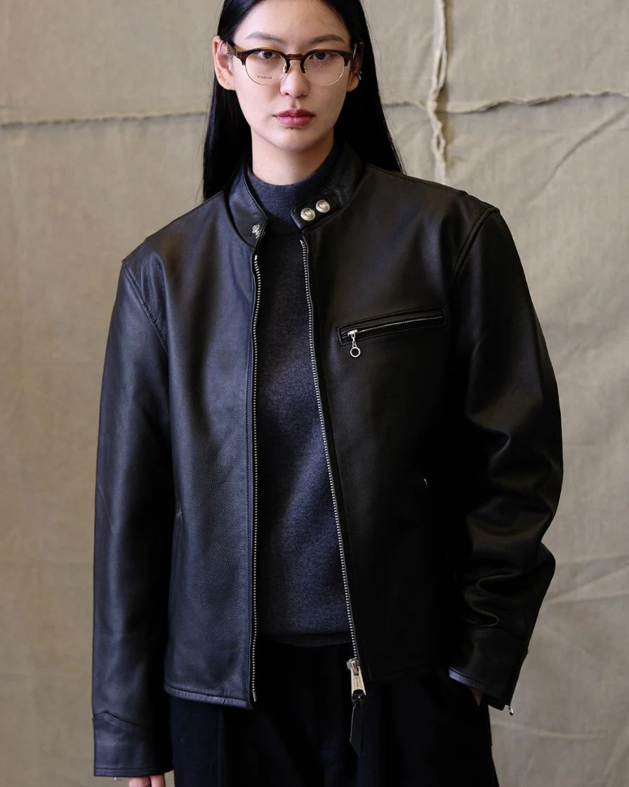 j100 racer leather jacket - Image 7