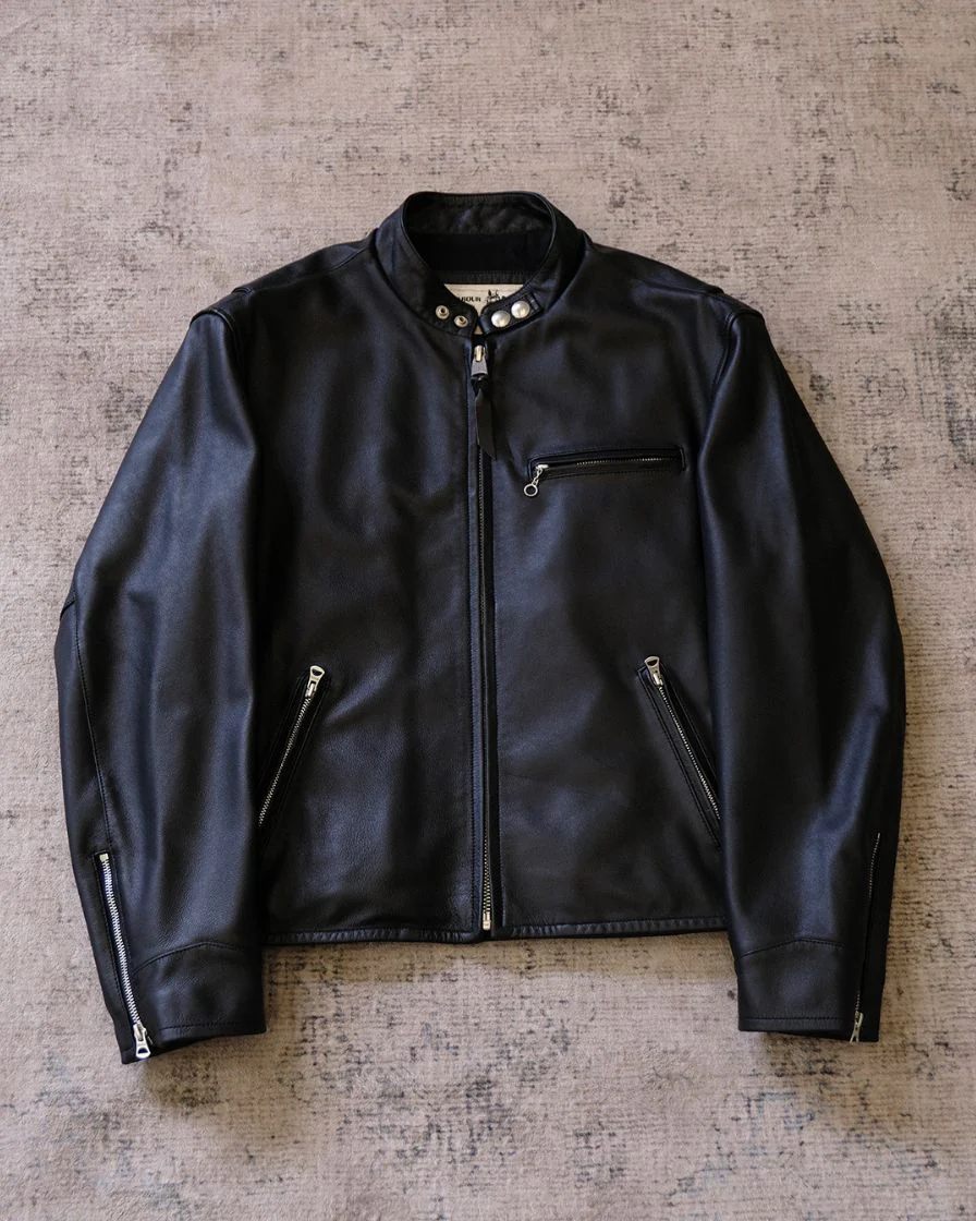 j100 racer leather jacket - Image 9
