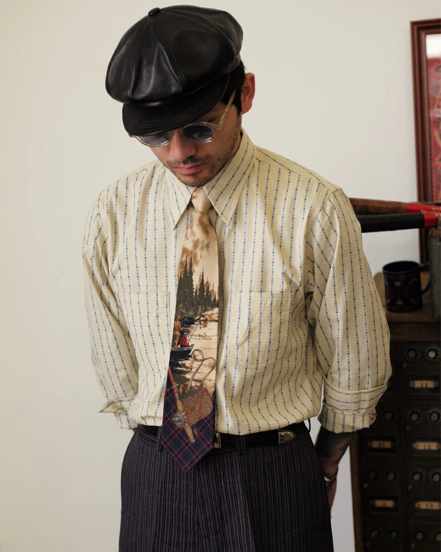 Jacquard Shirt Ver.02 Beige - Image 2