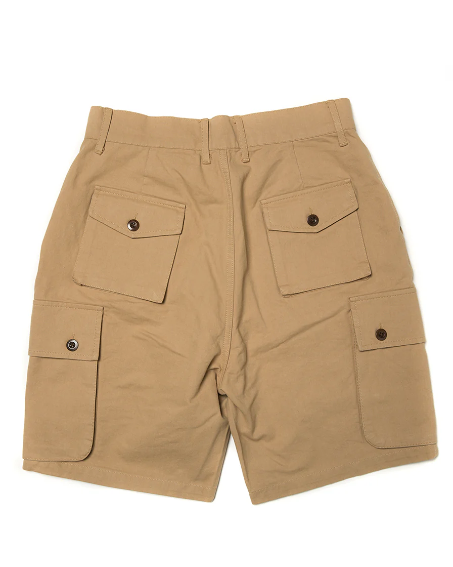 Khaki Multiple Pockets Cargo Shorts - Image 6