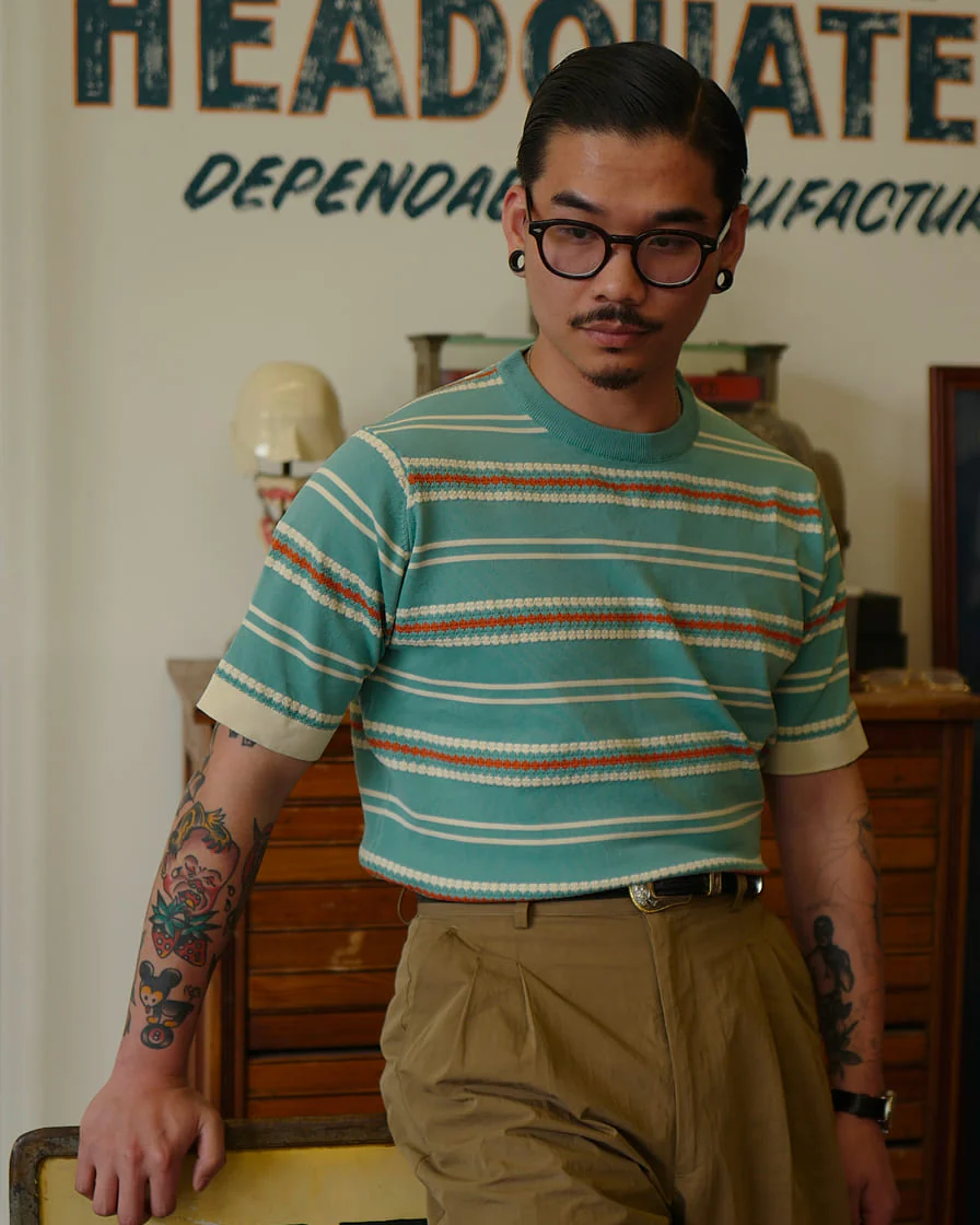 Knitted Stripped Shirt - Image 3