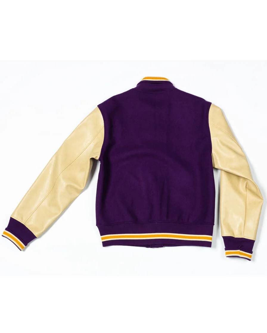 Leather Sleeve Letterman Jacket - Image 7