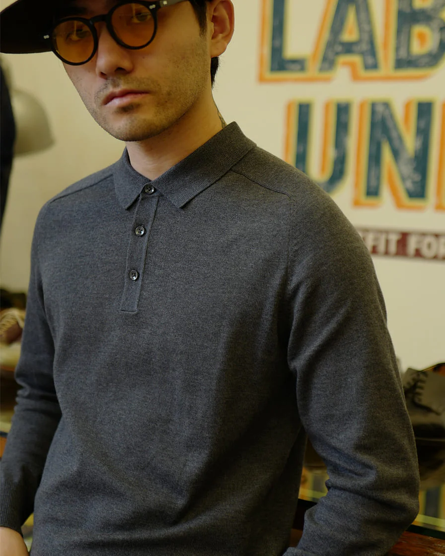 Long-sleeve Polo Shirt - Image 12