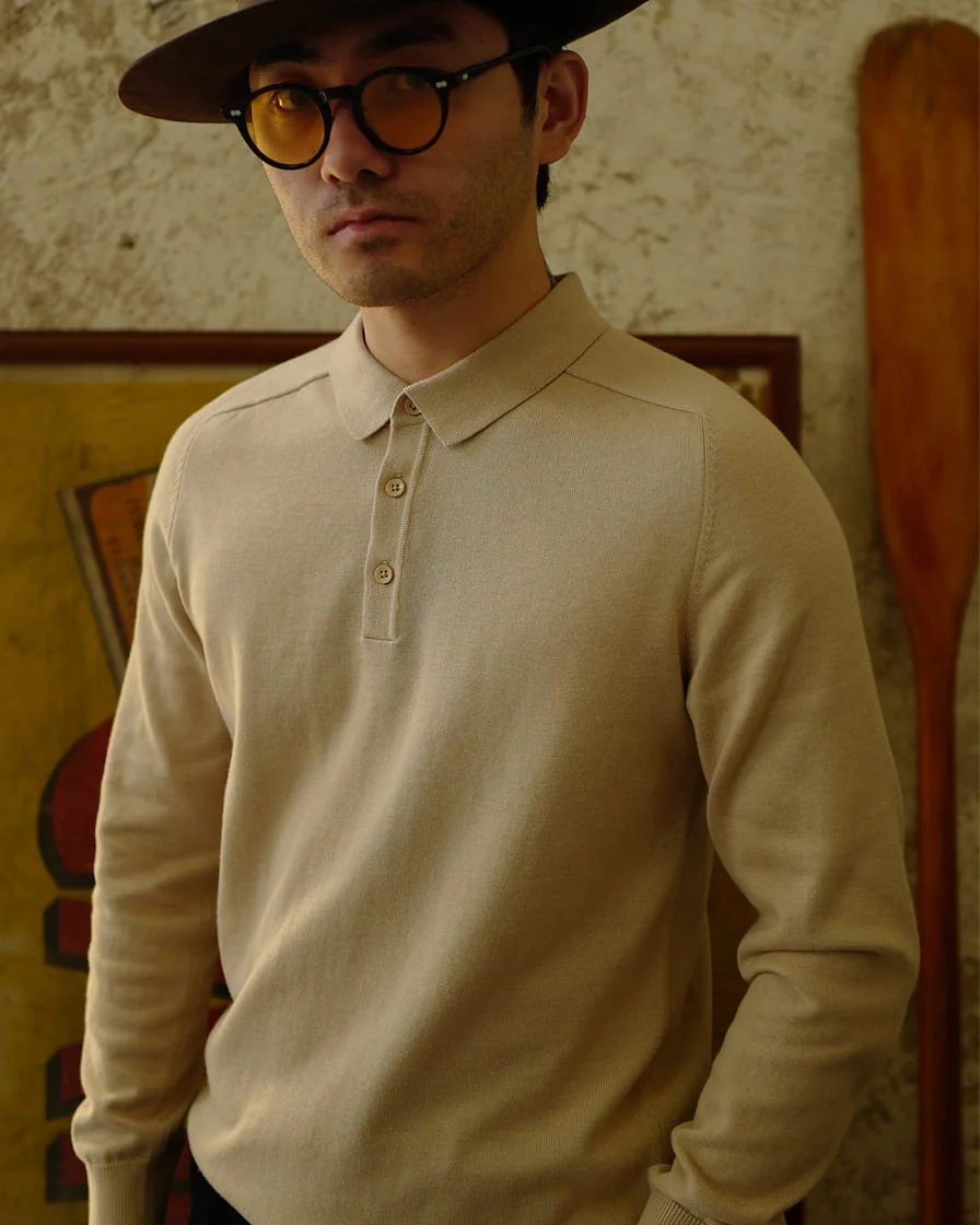 Long-sleeve Polo Shirt - Image 5