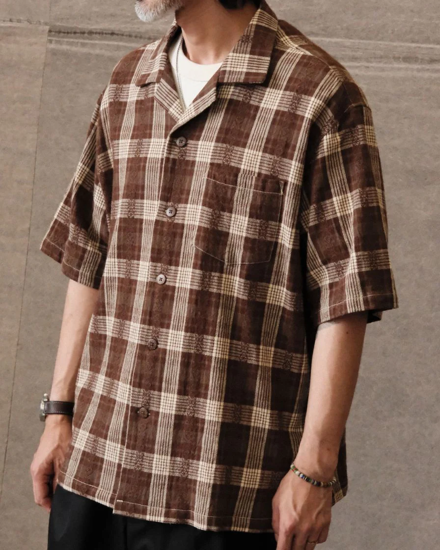 Plaided Guayabera Shirt - Image 2