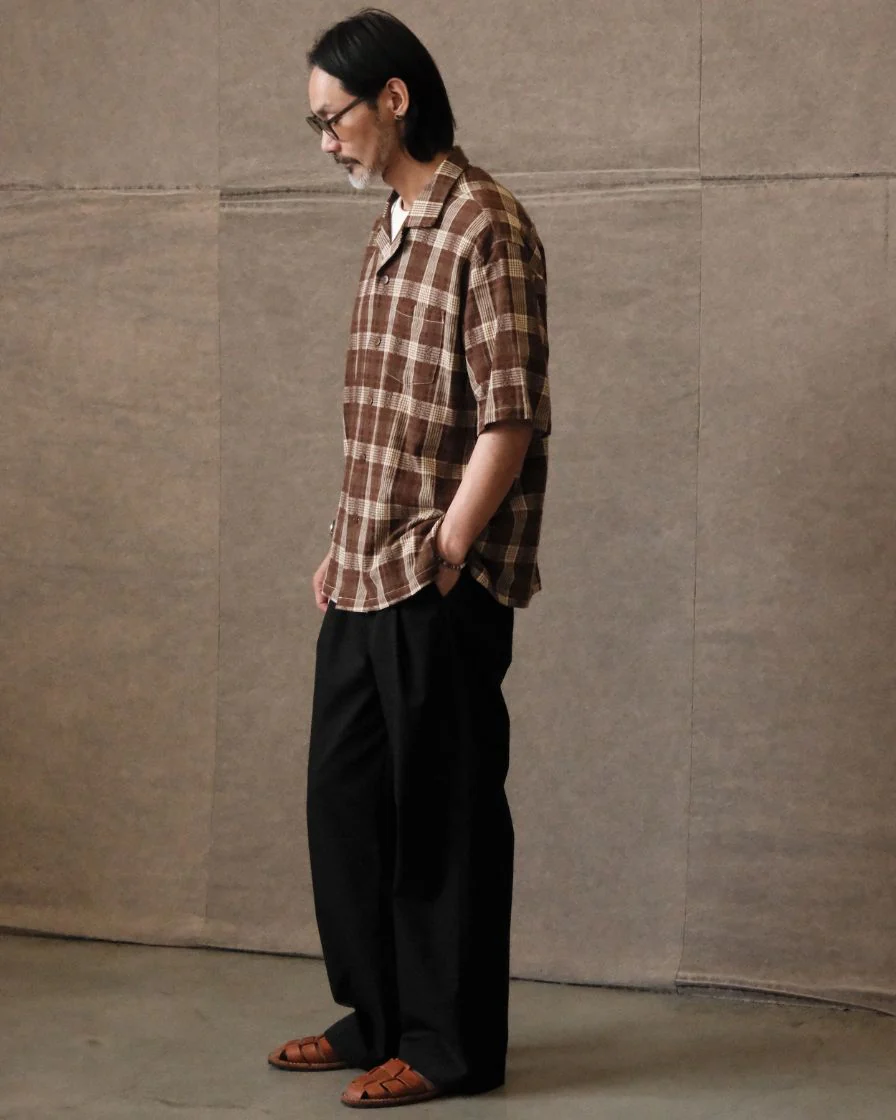 Plaided Guayabera Shirt - Image 3
