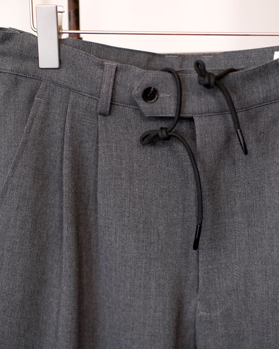 Drawstring Pleated Trousers - Image 10