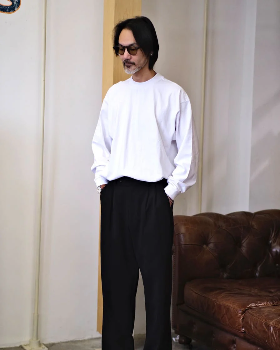 Drawstring Pleated Trousers - Image 4