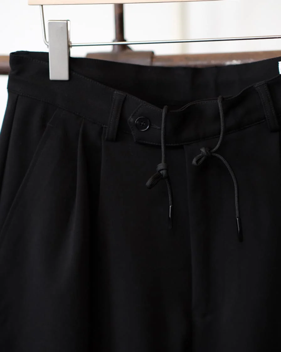 Drawstring Pleated Trousers - Image 6