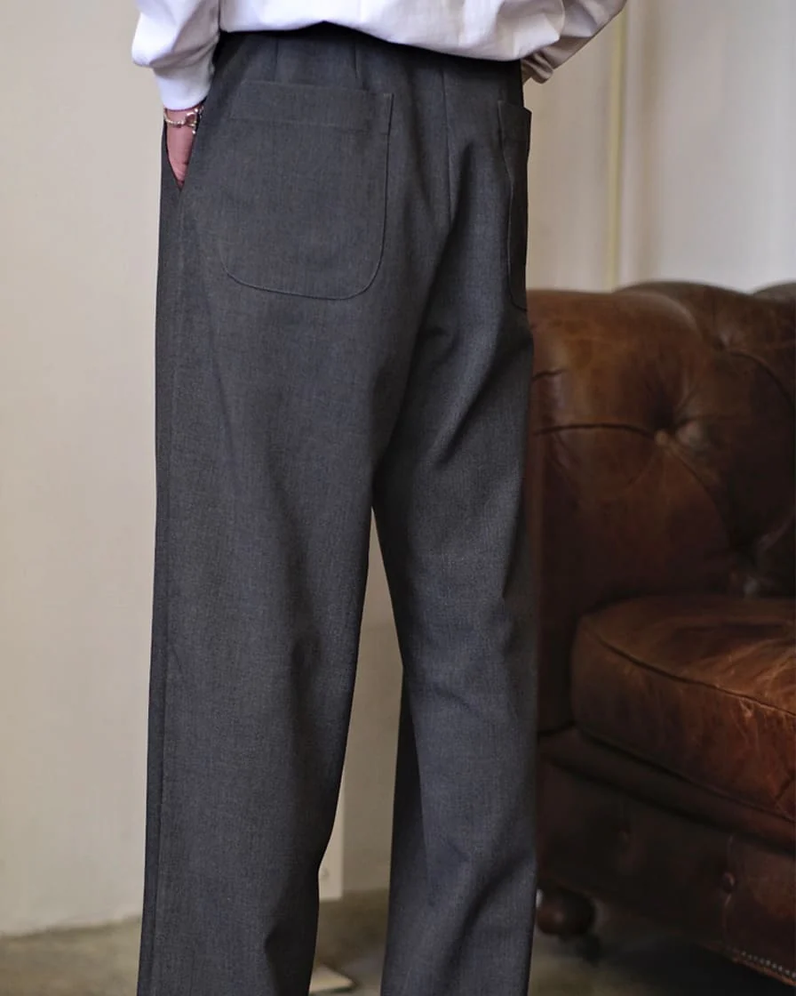 Drawstring Pleated Trousers - Image 9