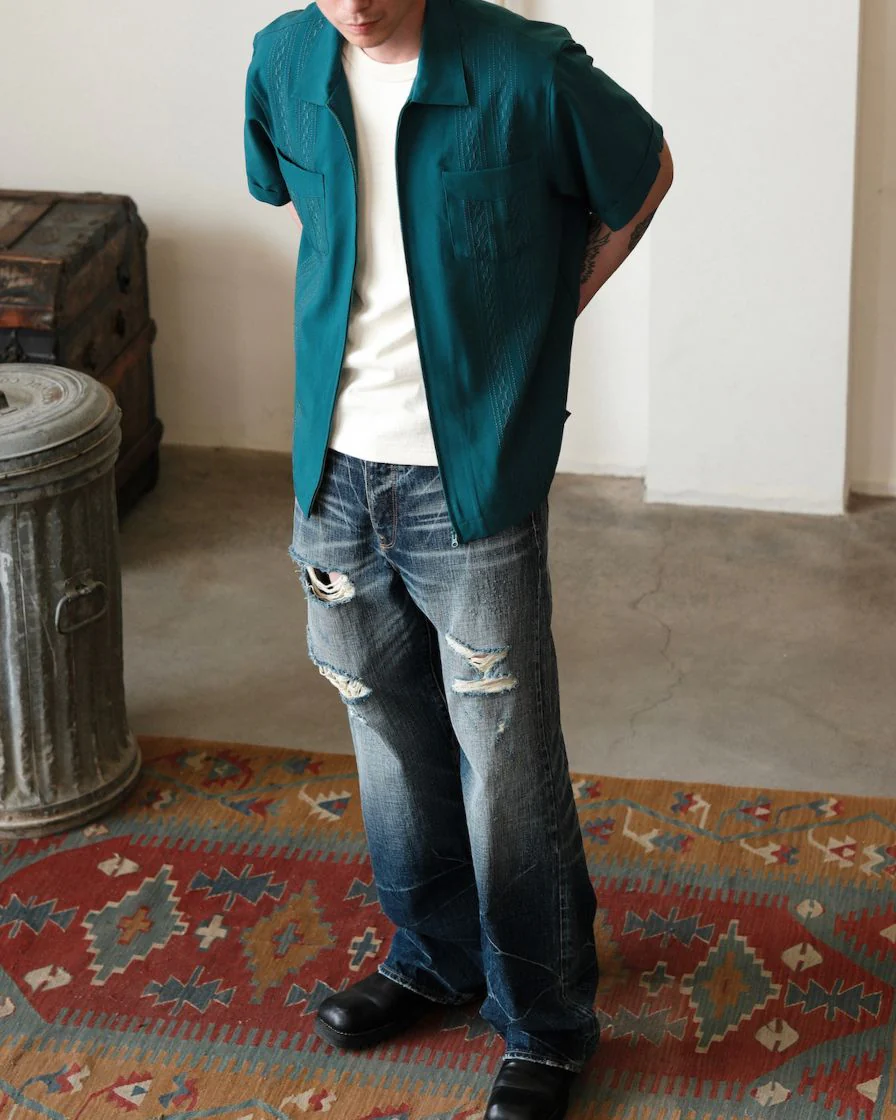 Embroidered Guayabera Jacket - Image 6