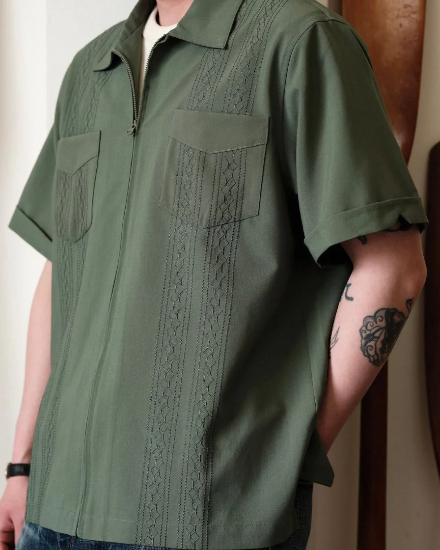 Embroidered Guayabera Jacket - Image 8
