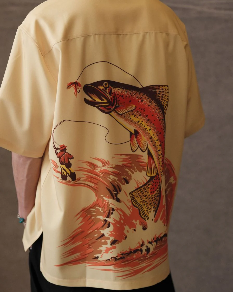 Flying-fish Imprint Aloha Shirt - Image 3