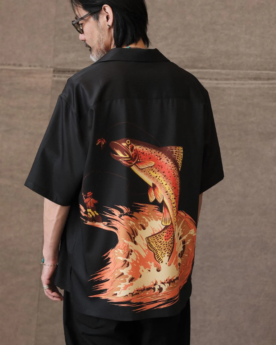 Flying-fish Imprint Aloha Shirt - Image 6