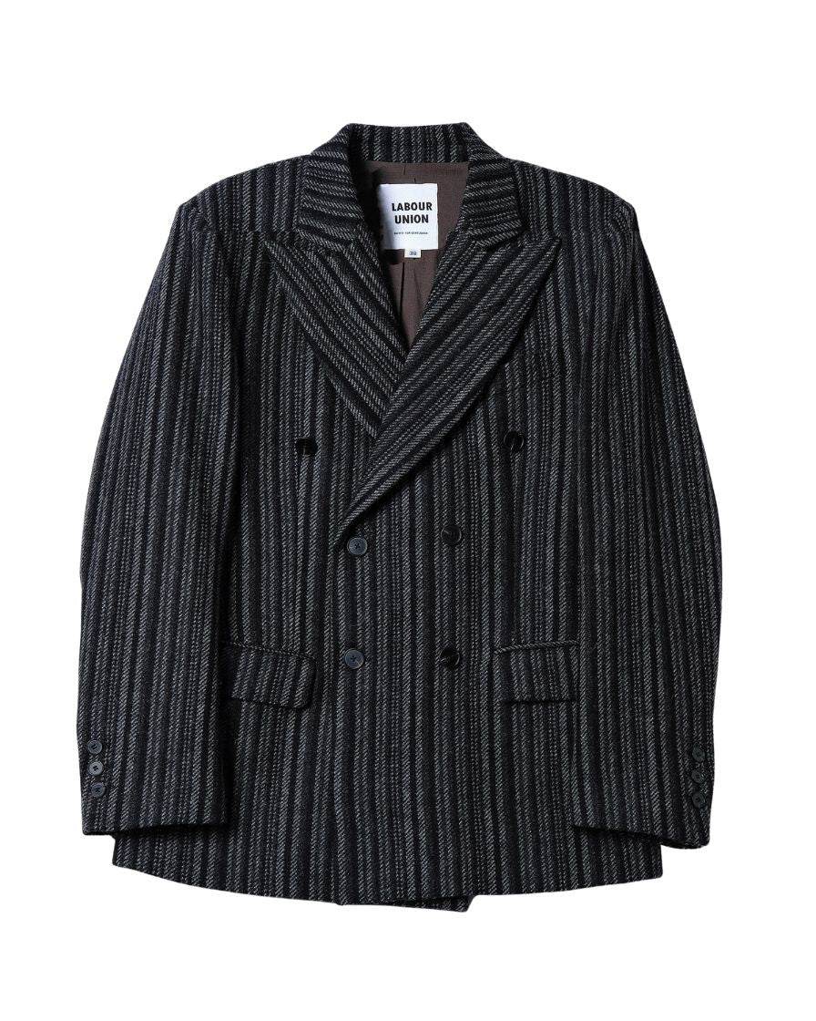 Striped Two-piece Suits Peak-Lapel Jacket - Image 4
