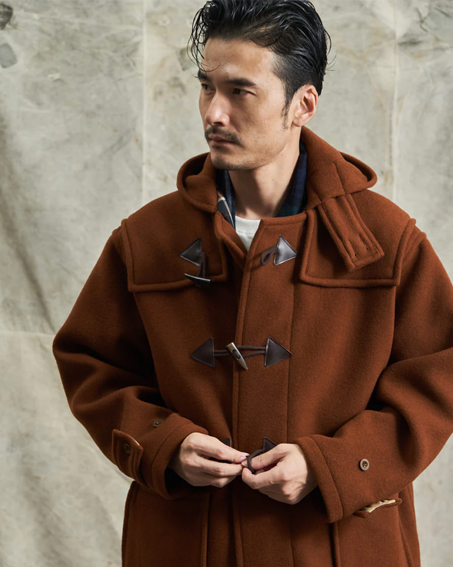 Melton Wool Duffle Coat - Image 10