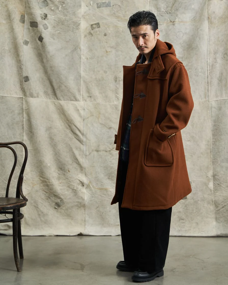 Melton Wool Duffle Coat - Image 11
