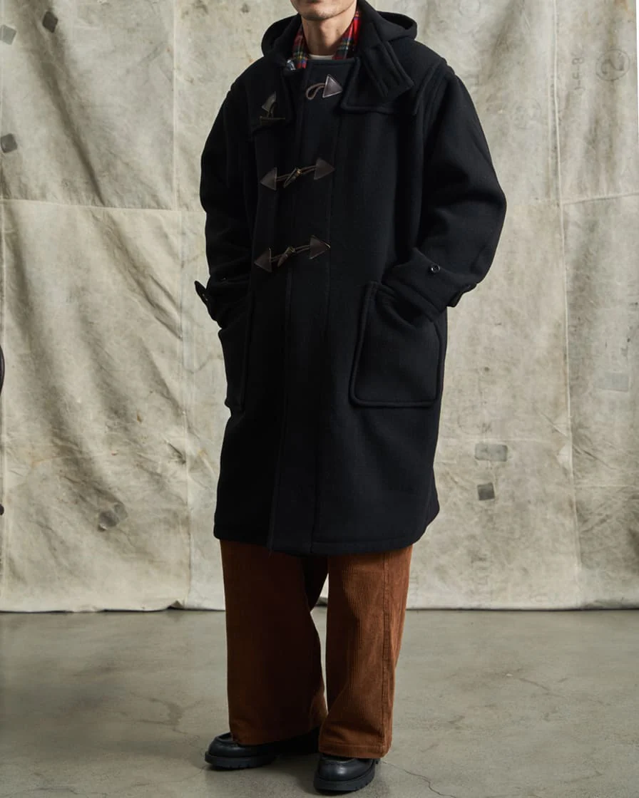 Melton Wool Duffle Coat - Image 6