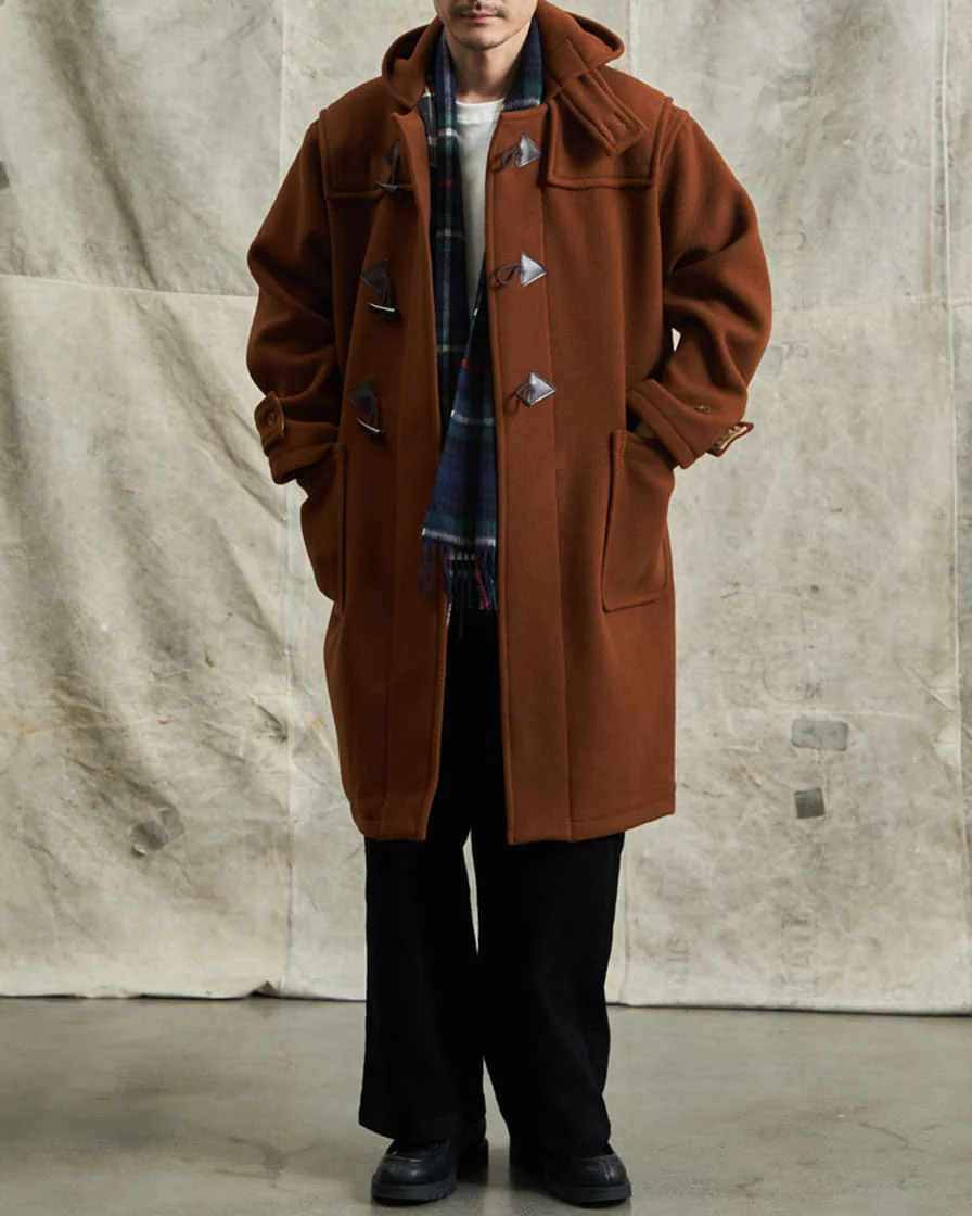 Melton Wool Duffle Coat - Image 9