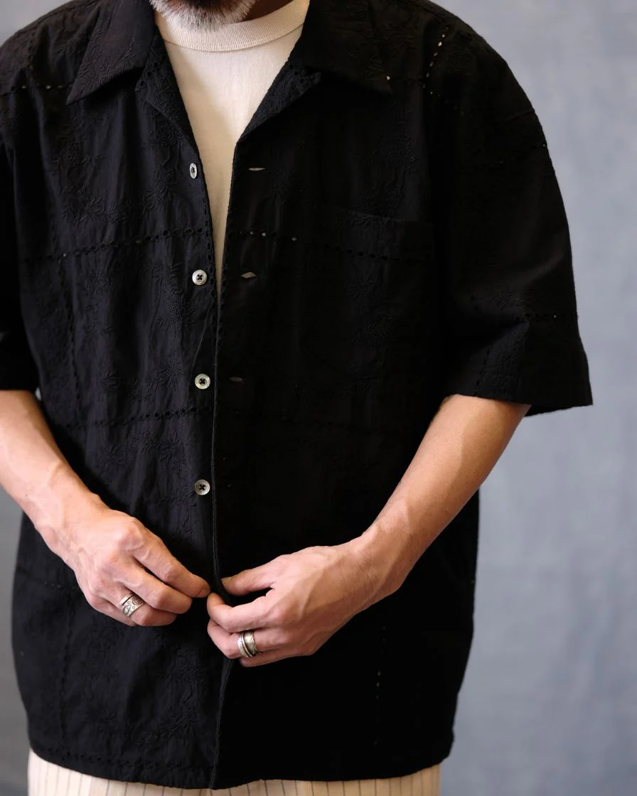 Mosaic Embroidery Camp Shirt - Image 2