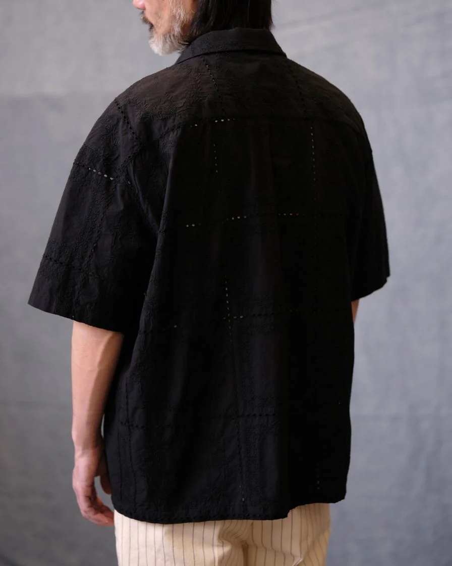 Mosaic Embroidery Camp Shirt - Image 3