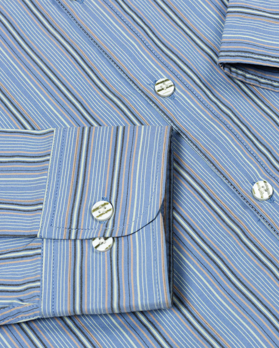 Multitrack-Striped Cotton Shirt - Image 11