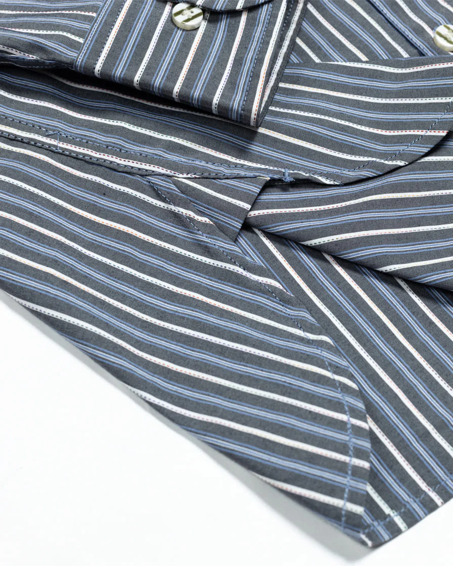 Multitrack-Striped Cotton Shirt - Image 20