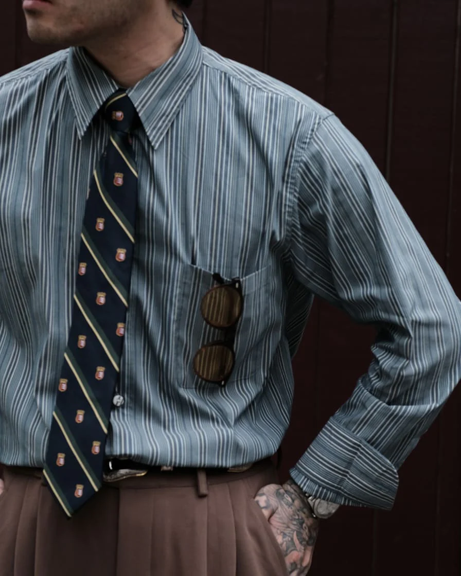 Multitrack-Striped Cotton Shirt - Image 5