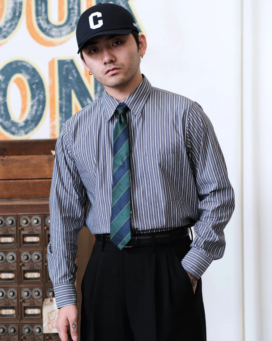 Multitrack-Striped Cotton Shirt - Image 7