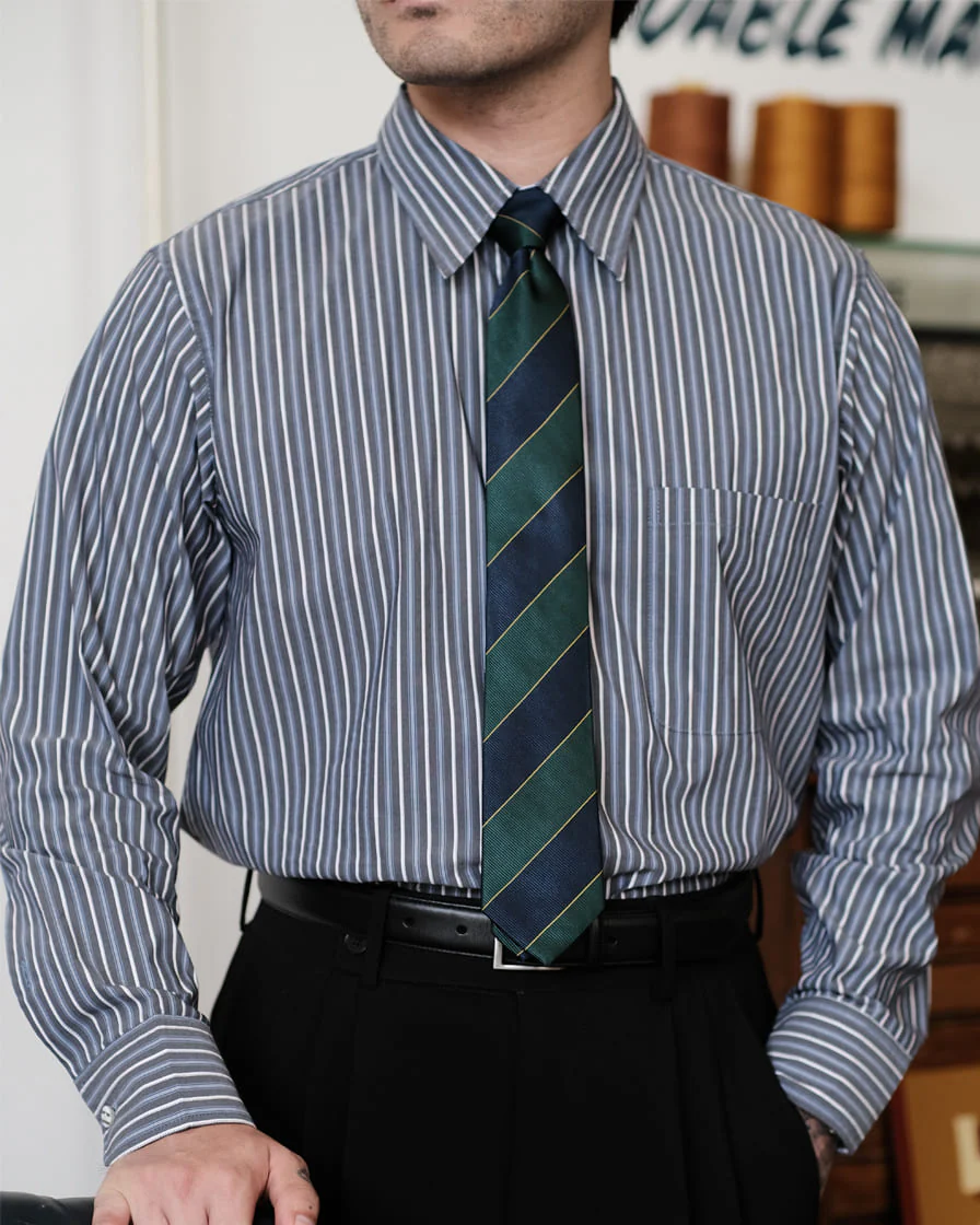 Multitrack-Striped Cotton Shirt - Image 9