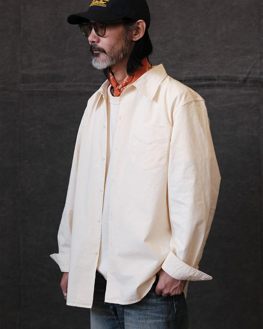 Off-White Washed Oxford Shirt - Image 4