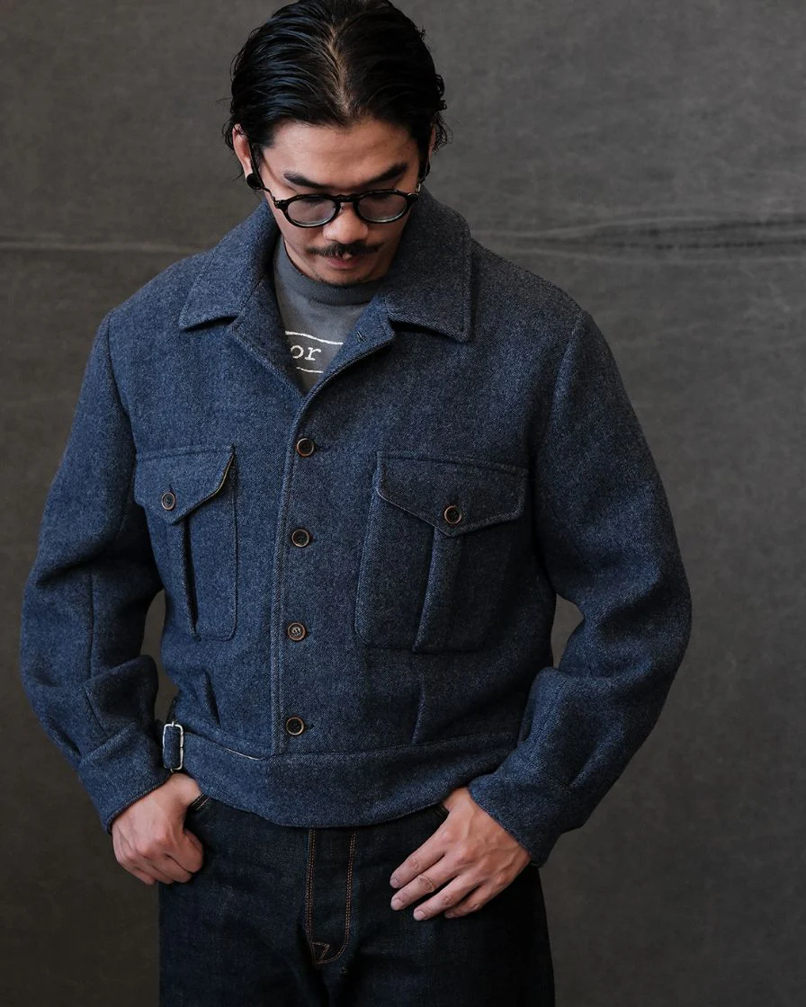 P37 Herringbone Tweed Jacket - Image 2