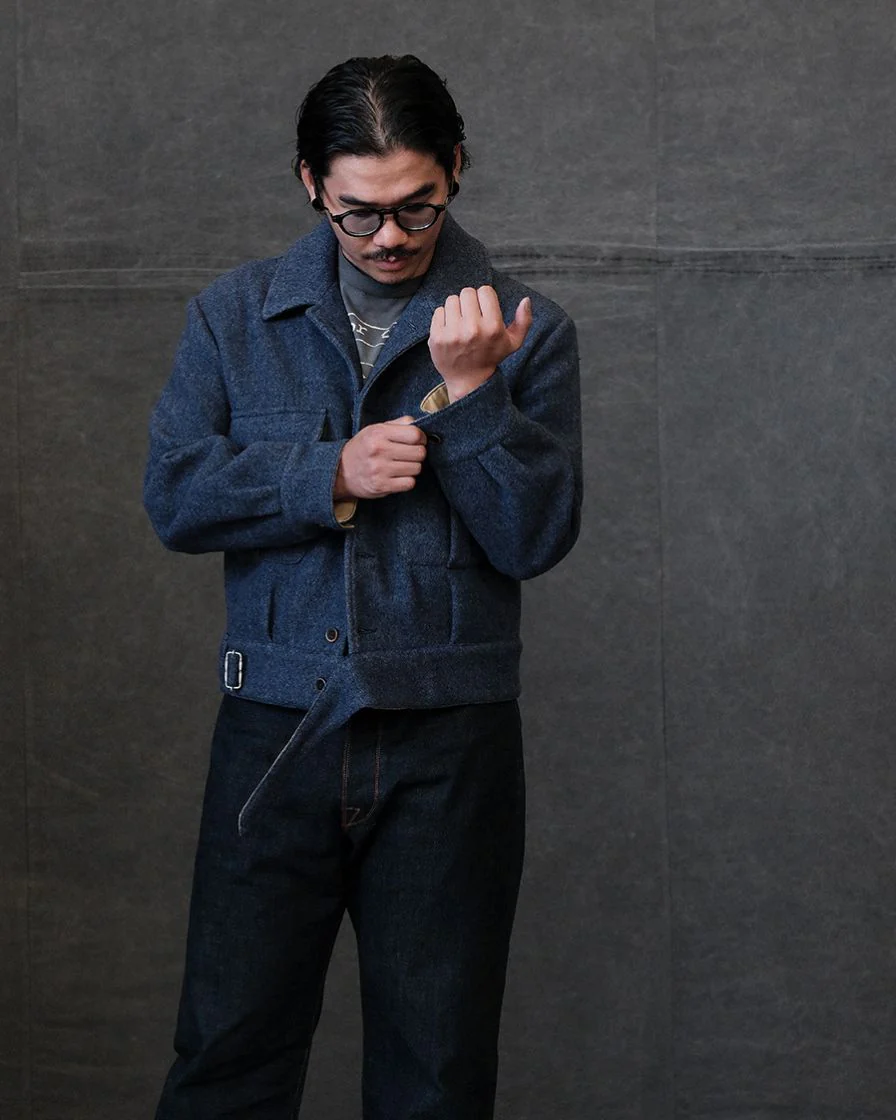 P37 Herringbone Tweed Jacket - Image 3