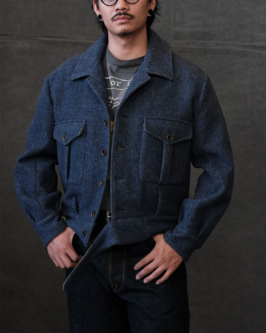 P37 Herringbone Tweed Jacket - Image 4