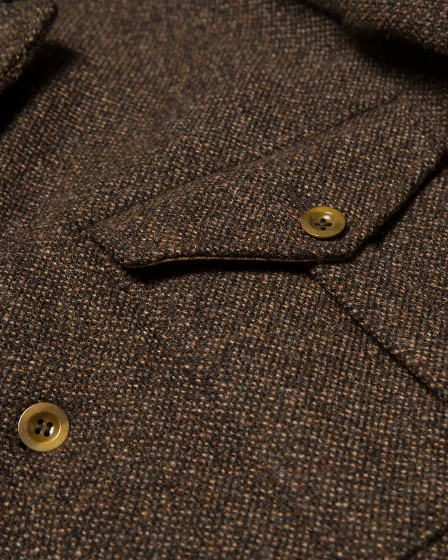 P49 Battledress Blouse Tweed Brown - Image 7