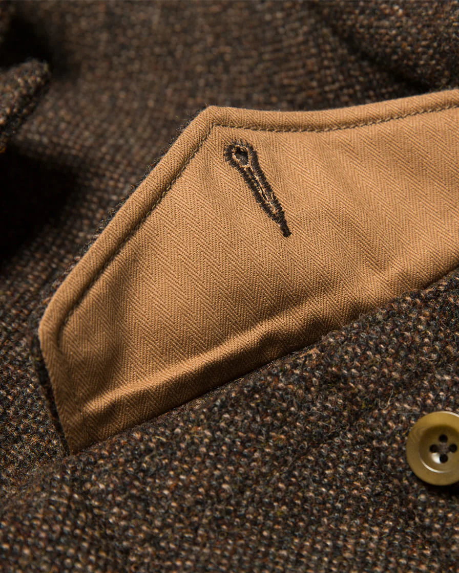P49 Battledress Blouse Tweed Brown - Image 9