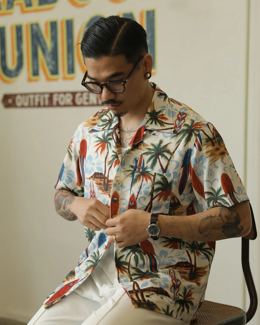 Palm Tree Hawaiian Shirt - Image 4